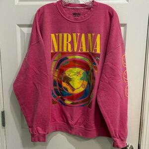 Urban Outfitters NIRVANA Pink Sweatshirt Size S/M